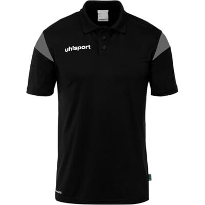 uhlsport Polo Squad 27 Sportpoloshirt, uniseks, zwart/antraciet, 3XL 3XL uhlsport Polo Squad 27 Sportpoloshirt, uniseks, zwart/antraciet, 3XL 3XL