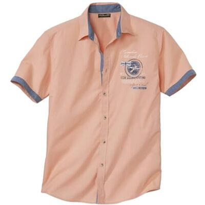 ATLAS FOR MEN Herenoverhemd met korte mouwen, in grote maten van M tot 5XL, Koraal L ATLAS FOR MEN Herenoverhemd met korte mouwen, in grote maten van M tot 5XL, Koraal L