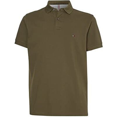 Tommy Hilfiger Poloshirt Regular 1985 S/S heren (1 stuk), Militair Groen S Tommy Hilfiger Poloshirt Regular 1985 S/S heren (1 stuk), Militair Groen S