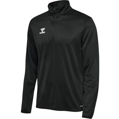 Hummel Hmlessential Half-Zip Sweatshirt met capuchon, uniseks Hummel Hmlessential Half-Zip Sweatshirt met capuchon, uniseks
