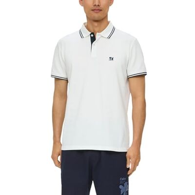 s.Oliver 2146604 Poloshirt voor heren, Wit 0120, M M s.Oliver 2146604 Poloshirt voor heren, Wit 0120, M M