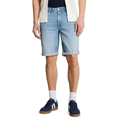 TOM TAILOR Denim 1051940 jeans bermuda voor heren, 10118 blauw denim used light stone XS TOM TAILOR Denim 1051940 jeans bermuda voor heren, 10118 blauw denim used light stone XS