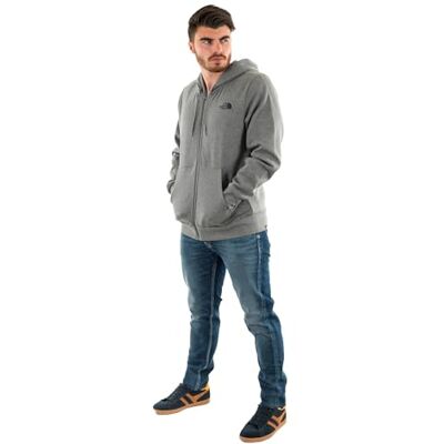 The North Face Simple Dome Full Zip Hoodie Herenjas, grijs. The North Face Simple Dome Full Zip Hoodie Herenjas, grijs.