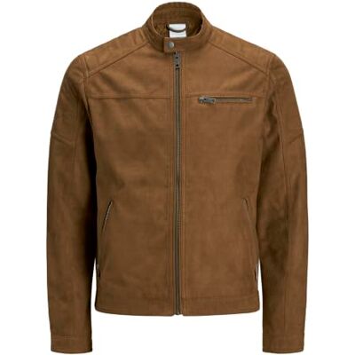 Jack & Jones Jjerocky Noos Jacket voor heren, Cognac 2, L Jack & Jones Jjerocky Noos Jacket voor heren, Cognac 2, L
