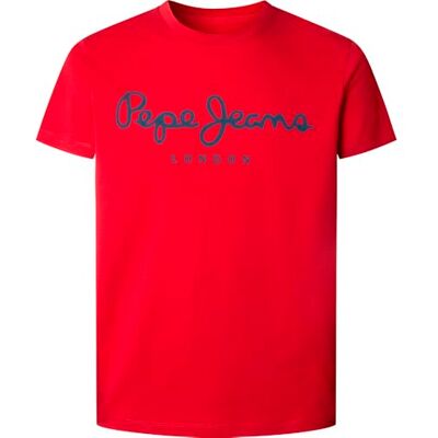 Pepe Jeans Original Stretch N T-shirt voor heren (1 stuk), Rood (Rugby Red), S S Pepe Jeans Original Stretch N T-shirt voor heren (1 stuk), Rood (Rugby Red), S S