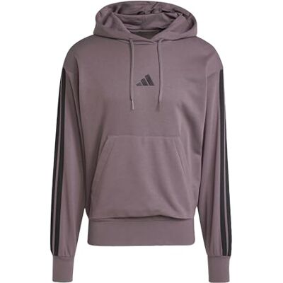 Adidas ESSENTIAL THREE STRIPES FRENCH TERRY HOODIE Sweatshirt met capuchon voor heren Adidas ESSENTIAL THREE STRIPES FRENCH TERRY HOODIE Sweatshirt met capuchon voor heren