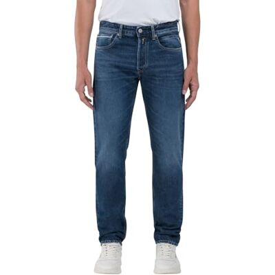 Replay Grover heren jeans, Donkerblauw 007, Taille 31 / lengte 32 Taille 31 / lengte 32 Replay Grover heren jeans, Donkerblauw 007, Taille 31 / lengte 32 Taille 31 / lengte 32