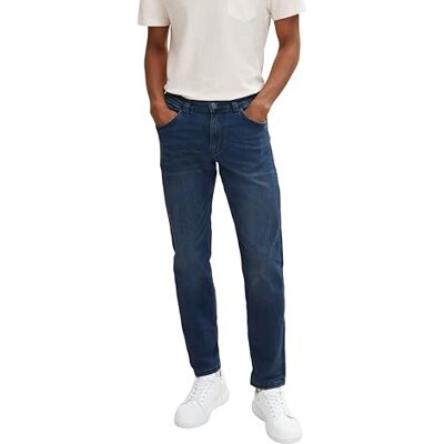 TOM TAILOR Heren Broek Marvin, 10136 Donkerblauwe Denim, 33W / 30L 33W / 30L TOM TAILOR Heren Broek Marvin, 10136 Donkerblauwe Denim, 33W / 30L 33W / 30L