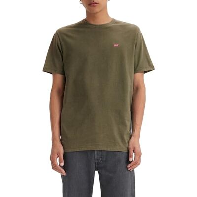 Levis Original Housemark T-shirt met korte mouwen voor heren, Olijfnacht Medium Levis Original Housemark T-shirt met korte mouwen voor heren, Olijfnacht Medium