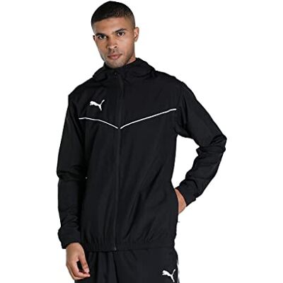 Puma Herren Trainingsjacke Teamrise All Weather Jacket, Black- White, XXL, 657396 Puma Herren Trainingsjacke Teamrise All Weather Jacket, Black- White, XXL, 657396