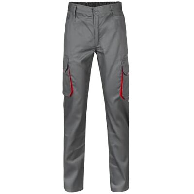 VELILLA 103004 multi-pocket-broek, Grijs Y Rood 34 VELILLA 103004 multi-pocket-broek, Grijs Y Rood 34