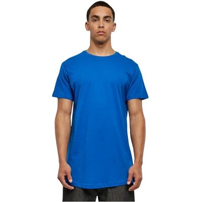Urban Classics Slim Fit T-shirt voor heren, lang, effen, lange pasvorm, maten XS-5XL, lichtblauw S Urban Classics Slim Fit T-shirt voor heren, lang, effen, lange pasvorm, maten XS-5XL, lichtblauw S