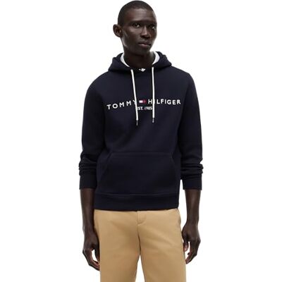 Tommy Hilfiger , Hoodie sweatshirt met Tommy-logo voor heren (1 stuk), Sky-kapitein XS Tommy Hilfiger , Hoodie sweatshirt met Tommy-logo voor heren (1 stuk), Sky-kapitein XS