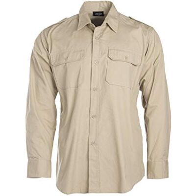 Mil-Tec Koloniaal hemd 1/1 mouw, Beige Mil-Tec Koloniaal hemd 1/1 mouw, Beige