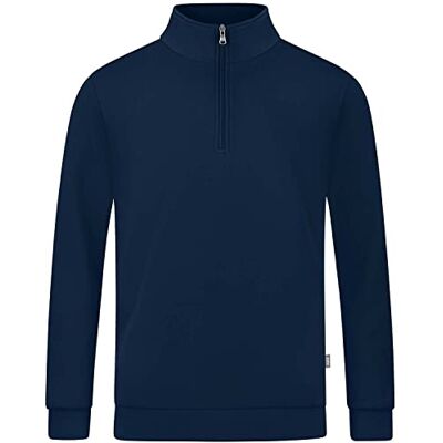 JAKO Organic Ziptop F100 rood, Navy Blauw JAKO Organic Ziptop F100 rood, Navy Blauw