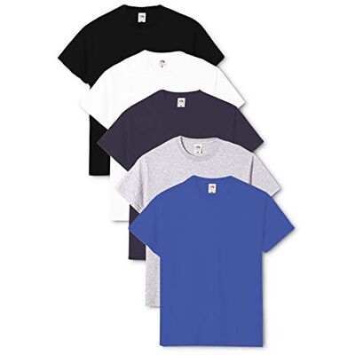 Fruit of the Loom Original T-shirt voor heren (set van 5 stuks) XXL Fruit of the Loom Original T-shirt voor heren (set van 5 stuks) XXL