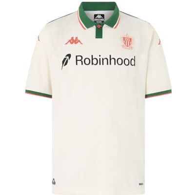 Kappa Kombat Away OGC Nice wit shirt voor heren Kappa Kombat Away OGC Nice wit shirt voor heren