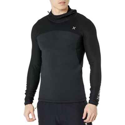 Hurley Coast Guard Surf Top T-shirt met capuchon voor heren Hurley Coast Guard Surf Top T-shirt met capuchon voor heren