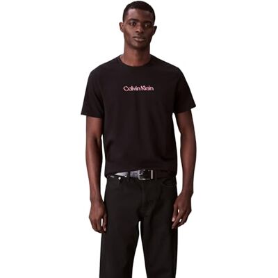 Calvin Klein Jeans Ss Glitched Logo Eu Classic Tee Lv04rc858g grafische T-shirts voor heren, Zwart, XL XL Calvin Klein Jeans Ss Glitched Logo Eu Classic Tee Lv04rc858g grafische T-shirts voor heren, Zwart, XL XL