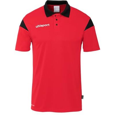 uhlsport Sportpolo uniseks, Rood/Zwart L uhlsport Sportpolo uniseks, Rood/Zwart L