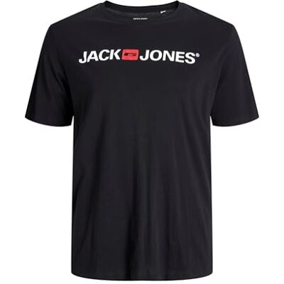 Jack & Jones Jjecorp Logo Tee S Crew Neck Noos Ps T-shirt voor heren, zwart. 3XL Jack & Jones Jjecorp Logo Tee S Crew Neck Noos Ps T-shirt voor heren, zwart. 3XL