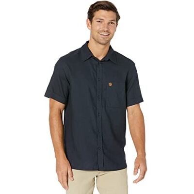Fjällräven FJALLRAVEN Övik Travel Shirt Ss M T-shirt met korte mouwen heren, Donkere marine, L Fjällräven FJALLRAVEN Övik Travel Shirt Ss M T-shirt met korte mouwen heren, Donkere marine, L