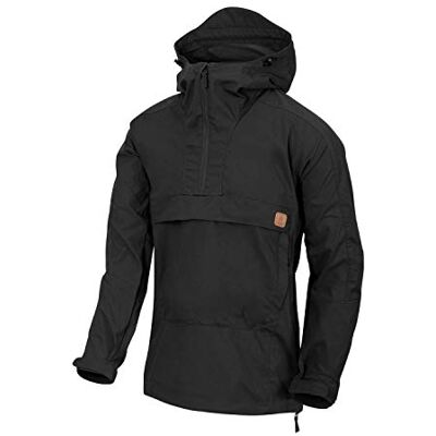 Helikon-Tex Heren Woodsman Anorak Jasje Zwart, Schwarz, L Helikon-Tex Heren Woodsman Anorak Jasje Zwart, Schwarz, L