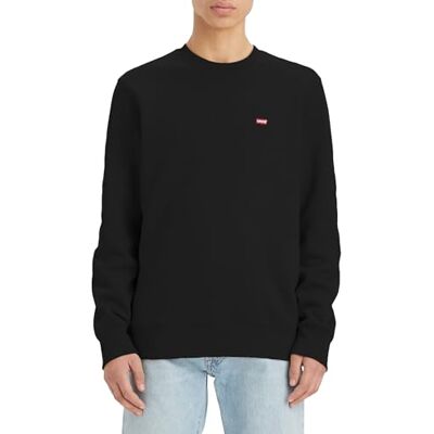 Levis Sweatshirt voor heren, zwart, ronde hals, 1 stuk, M M Levis Sweatshirt voor heren, zwart, ronde hals, 1 stuk, M M
