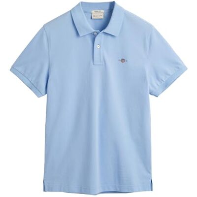 Gant Reg Shield Ss Pique poloshirt voor heren, Capri blauw, 3XL 3XL Gant Reg Shield Ss Pique poloshirt voor heren, Capri blauw, 3XL 3XL