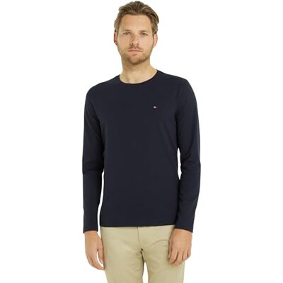 Tommy Hilfiger Stretch Slim Fit T-shirt met lange mouwen voor heren S Tommy Hilfiger Stretch Slim Fit T-shirt met lange mouwen voor heren S
