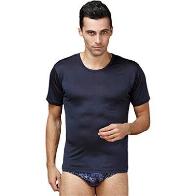 Cupgriade 100% Pure Zijde Heren Ondergoed Heren Korte Mouw Shirts Heren Casual T-shirt Heren O-Neck T-Shirt Heren Effen Onderhemd Cupgriade 100% Pure Zijde Heren Ondergoed Heren Korte Mouw Shirts Heren Casual T-shirt Heren O-Neck T-Shirt Heren Effen Onderhemd