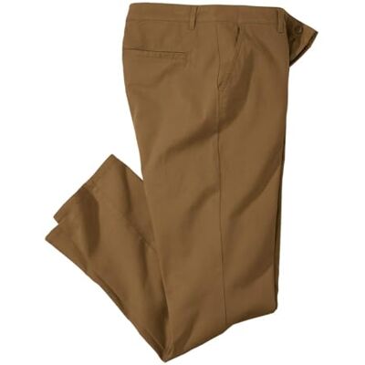 ATLAS FOR MEN Heren stretch chino broek regular fit casual broek heren S tot L W28-50 camel 54 52 ATLAS FOR MEN Heren stretch chino broek regular fit casual broek heren S tot L W28-50 camel 54 52