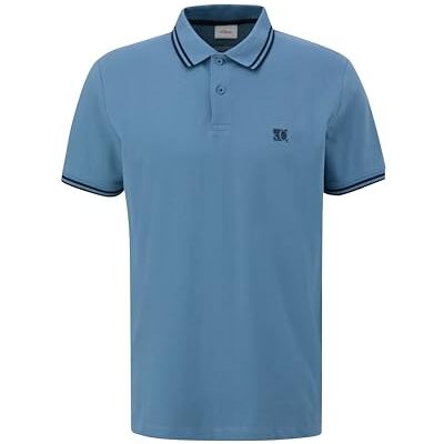 s.Oliver 2146604 Poloshirt voor heren, Blauw 5402, S S s.Oliver 2146604 Poloshirt voor heren, Blauw 5402, S S