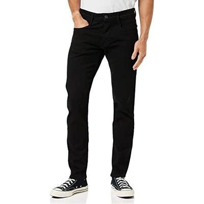 Replay Anbass jeans voor heren, Zwart 098 33W / 32L Replay Anbass jeans voor heren, Zwart 098 33W / 32L