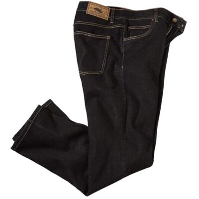 ATLAS FOR MEN Klassieke stretchy jeans voor heren, regular fit, verkrijgbaar in grote maten., zwart. 50 ATLAS FOR MEN Klassieke stretchy jeans voor heren, regular fit, verkrijgbaar in grote maten., zwart. 50