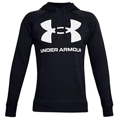 Under Armour Rival Fleece Big Logo Hd heren Sweatshirt (1-Pack), Zwart/Onyx Wit, S-L Under Armour Rival Fleece Big Logo Hd heren Sweatshirt (1-Pack), Zwart/Onyx Wit, S-L