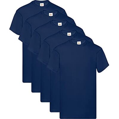 Fruit of the Loom Original T-shirt voor heren (set van 5 stuks) XXL Fruit of the Loom Original T-shirt voor heren (set van 5 stuks) XXL