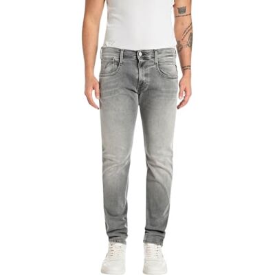 Replay Anbass Hyperflex Dust Jeans voor heren, 096 Medium Grijs 33W / 32L Replay Anbass Hyperflex Dust Jeans voor heren, 096 Medium Grijs 33W / 32L