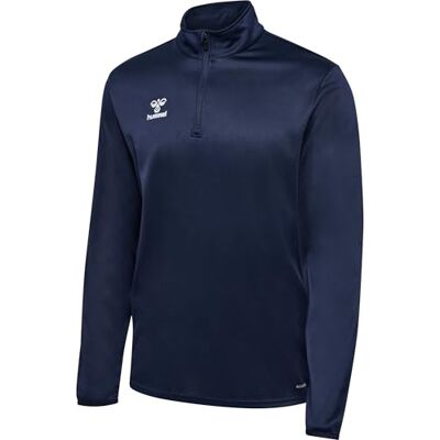 Hummel Hmlessential Half-Zip Sweatshirt met capuchon, uniseks Hummel Hmlessential Half-Zip Sweatshirt met capuchon, uniseks
