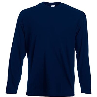 Fruit of the Loom Sweatshirt voor heren Raglan sweatshirt, Donkere marine, XXL XXL Fruit of the Loom Sweatshirt voor heren Raglan sweatshirt, Donkere marine, XXL XXL