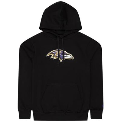 New Era NFL Baltimore Ravens Team Logo Pullover Hoodie, zwart (zwart) New Era NFL Baltimore Ravens Team Logo Pullover Hoodie, zwart (zwart)