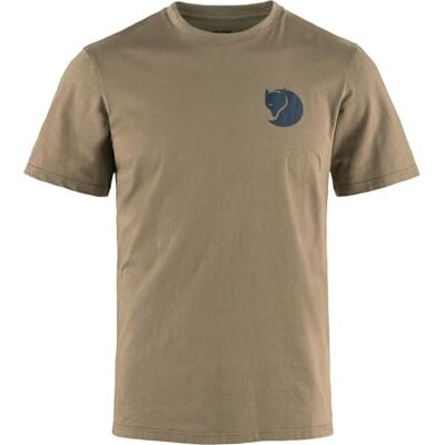 Fjällräven Walk With Nature T-shirt M heren, Suède bruin, S S Fjällräven Walk With Nature T-shirt M heren, Suède bruin, S S