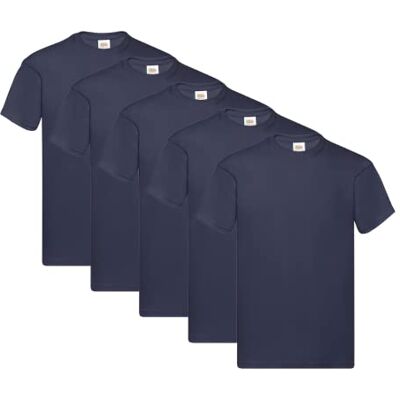 Fruit of the Loom Original T-shirt voor heren (set van 5 stuks) XXL Fruit of the Loom Original T-shirt voor heren (set van 5 stuks) XXL