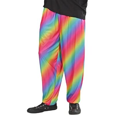 W WIDMANN MILANO Party Fashion Widmann jaren 80-broek, regenboog, themafeest, carnaval W WIDMANN MILANO Party Fashion Widmann jaren 80-broek, regenboog, themafeest, carnaval