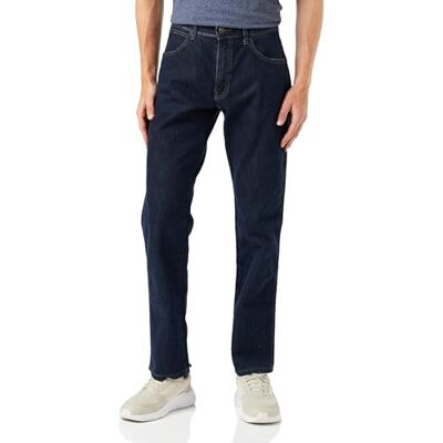 Wrangler Duurzame regular fit herenjeans, DARKSTONE BLUE, Taille 33 / lengte 30 Taille 33 / lengte 30 Wrangler Duurzame regular fit herenjeans, DARKSTONE BLUE, Taille 33 / lengte 30 Taille 33 / lengte 30