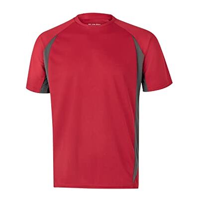VELILLA 105501 technisch T-shirt tweekleurig m/c kleur zwart/rood maat L, Rood en Grijs, M M VELILLA 105501 technisch T-shirt tweekleurig m/c kleur zwart/rood maat L, Rood en Grijs, M M
