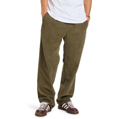 Quiksilver Taxer Regular Cord Pant Herenbroek, bruin, XS Quiksilver Taxer Regular Cord Pant Herenbroek, bruin, XS