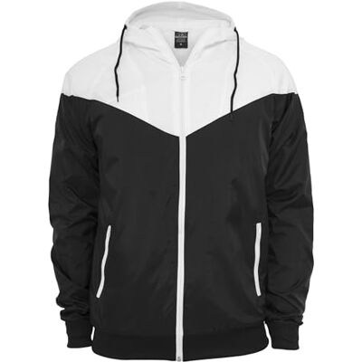 Urban Classics Arrow Windrunner Herenjas, meerkleurig (Blk/Wht), XXL XXL Urban Classics Arrow Windrunner Herenjas, meerkleurig (Blk/Wht), XXL XXL