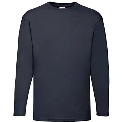 Fruit of the Loom Sweatshirt voor heren Raglan sweatshirt, Navy Blauw, L L Fruit of the Loom Sweatshirt voor heren Raglan sweatshirt, Navy Blauw, L L