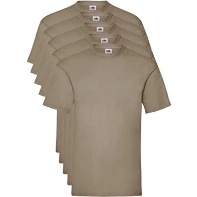 Fruit of the Loom Valueweight T-shirt voor heren, pakket met 5 stuks M Fruit of the Loom Valueweight T-shirt voor heren, pakket met 5 stuks M